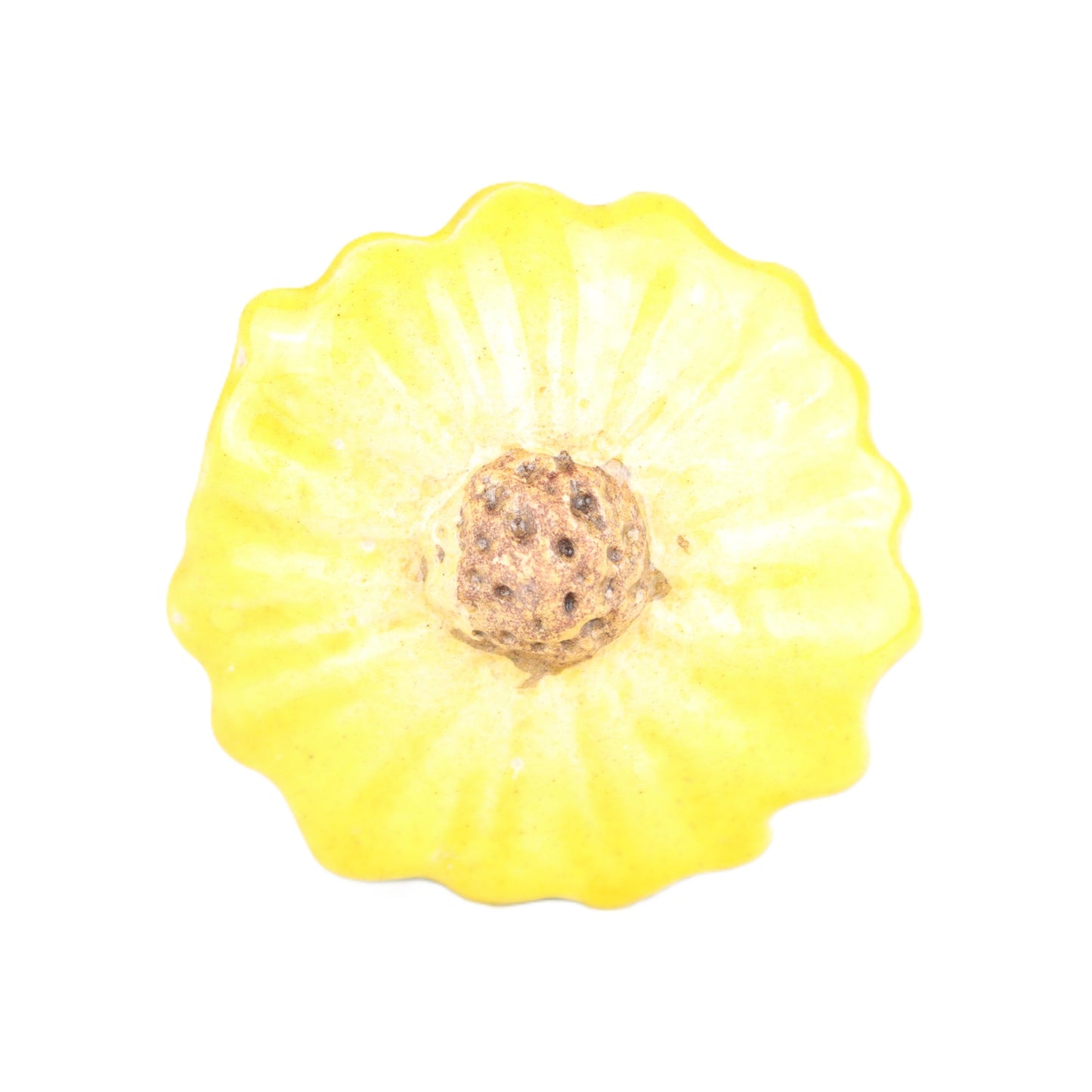 Yellow Terracotta Daisy Stake