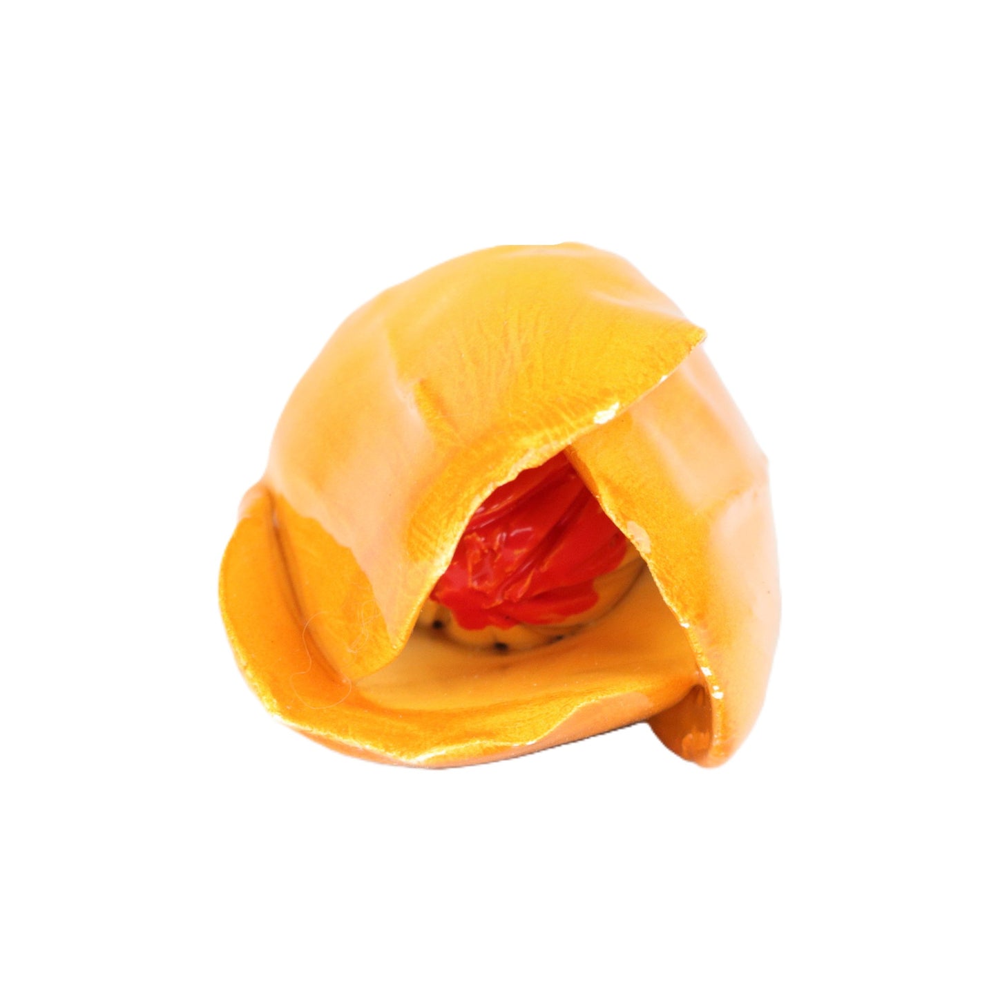 Orange Porcelain Tulip Stake