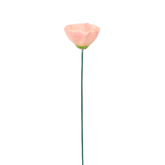 Blush Terracotta Closed Daisy Stake