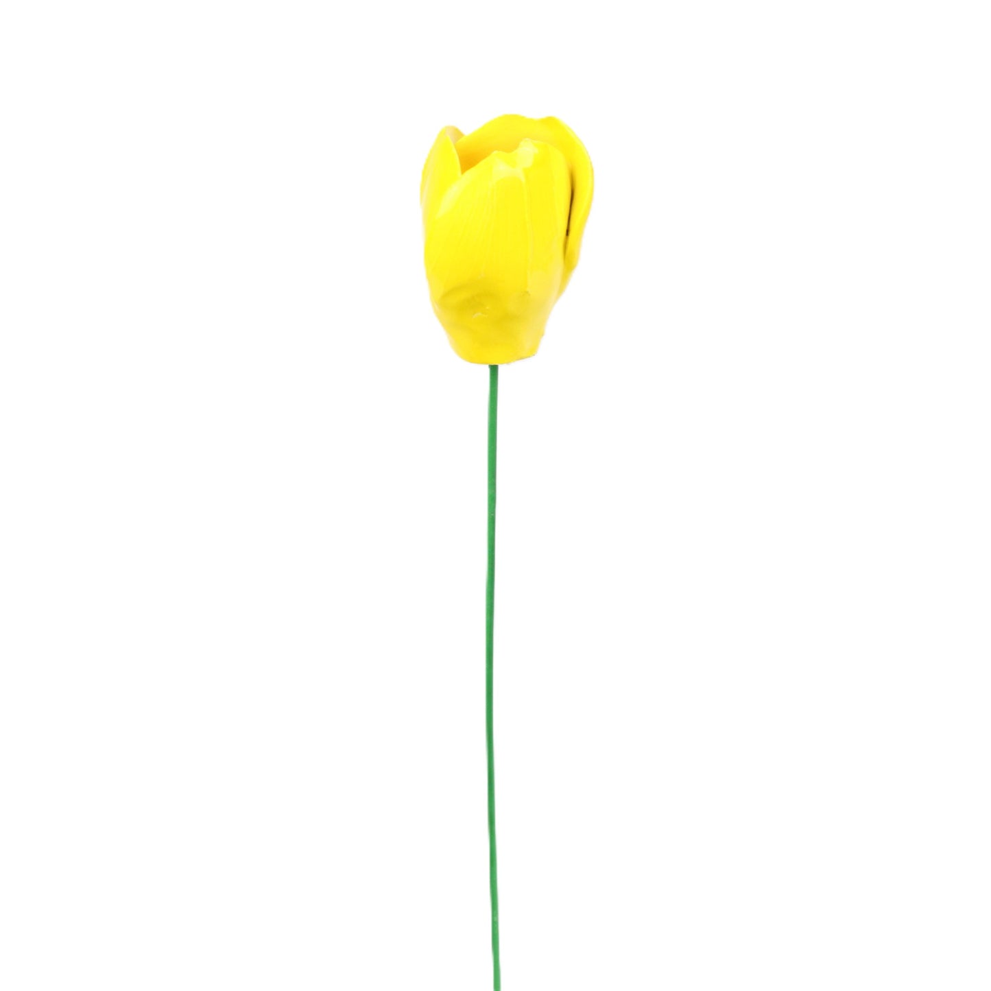 Yellow Porcelain Tulip Stake