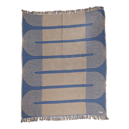 Aegean Blue Waves Throw