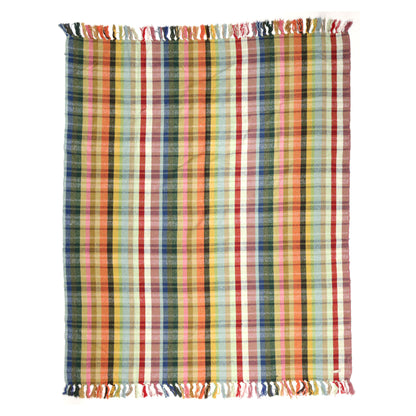 Rainbow Tartan Throw